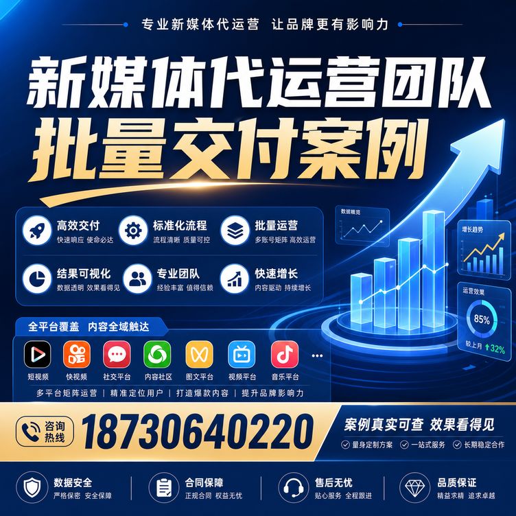 驻马店代运营公司多客户账号批量高效交付案例