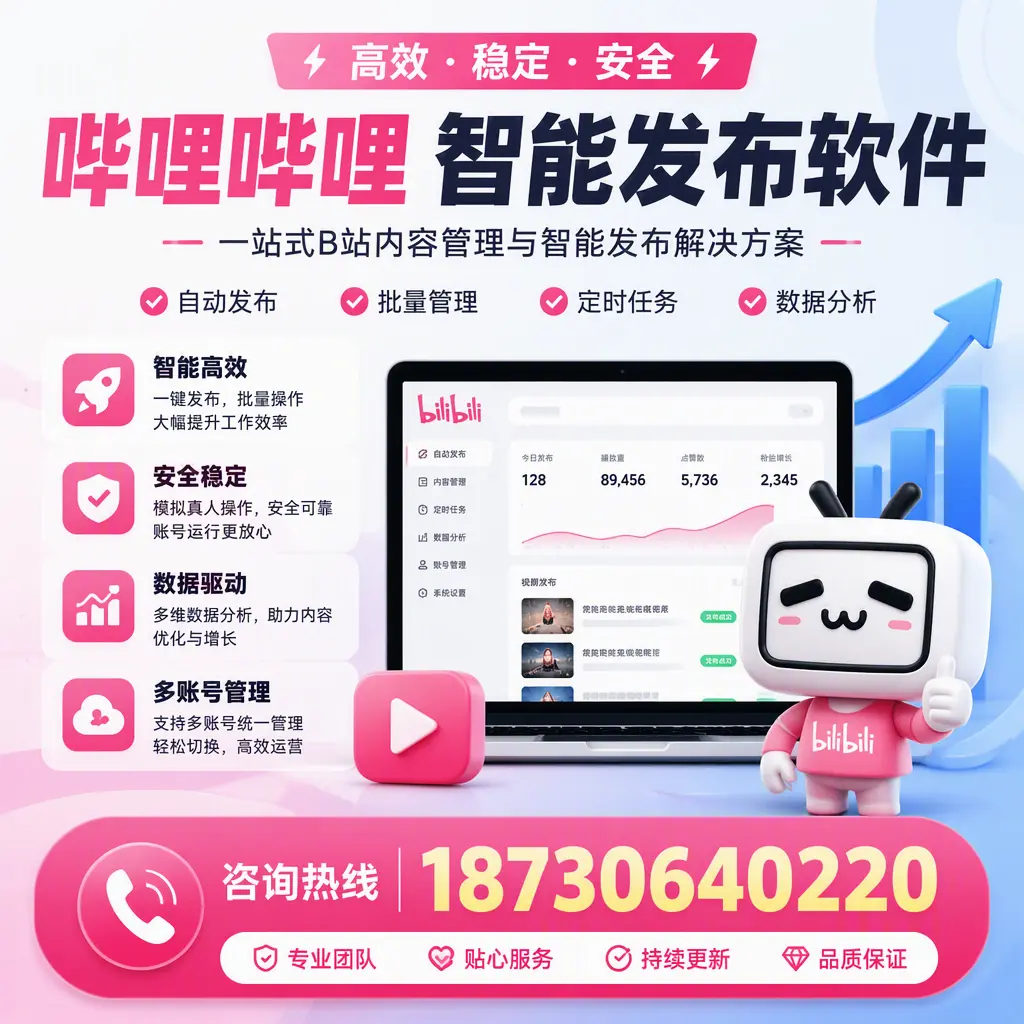 哔哩哔哩智能发布软件适用场景分析:在 驻马店 的最佳实践