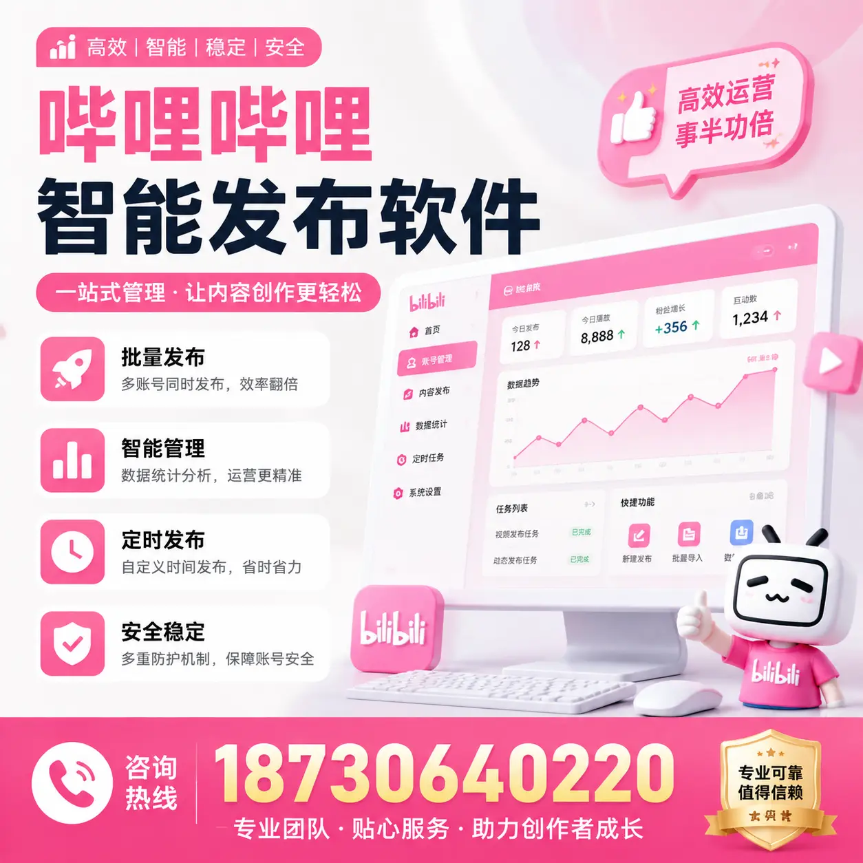 如何评估哔哩哔哩智能发布软件的ROI?驻马店 企业必读